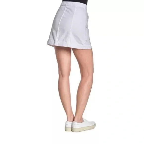 Veronica Beard Denim Skirt Getty Button-front Denim Mini Skirt